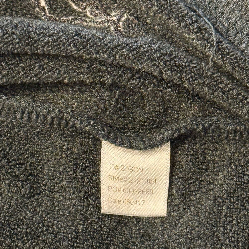 Tommy Bahama | Men’s Large Greenish-Gray Quarter Zip Sweater Soft - Picture 9 of 10